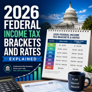 Tax calculator and planning tools for 2026 federal income tax brackets and rates