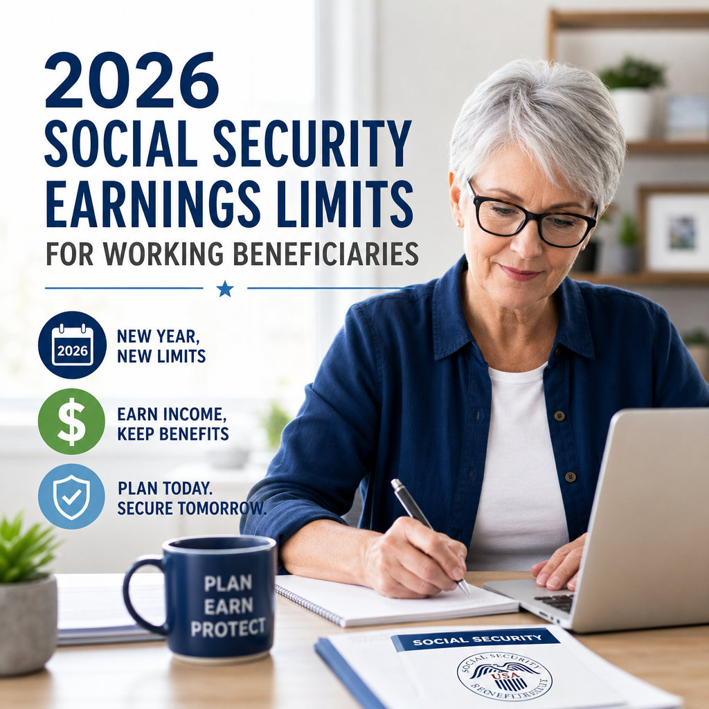 2026 Social Security earnings limits for working beneficiaries with planning tips