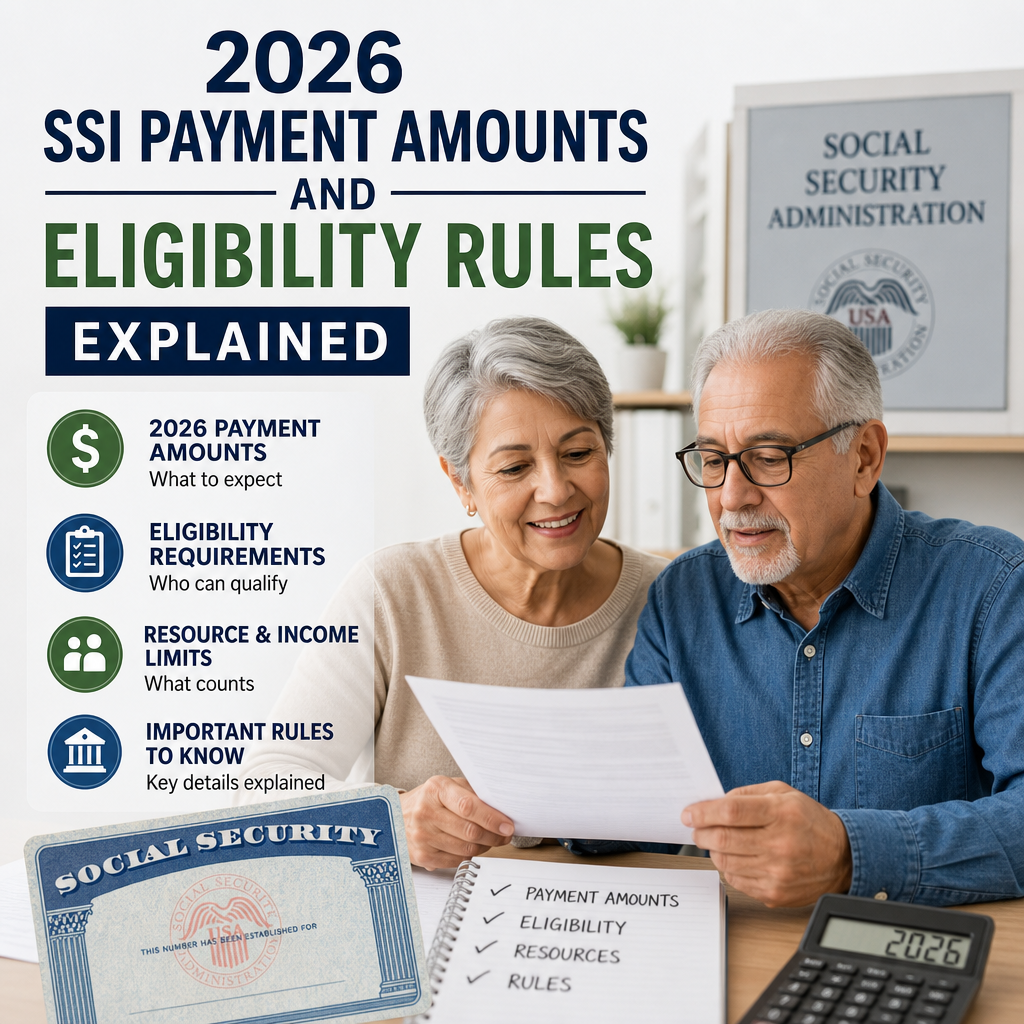 2026 SSI payment amounts and eligibility rules explained with Social Security benefit details