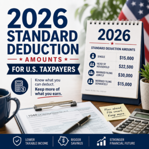 2026 U.S. standard deduction amounts and tax savings tips for single, married, and head of household filers
