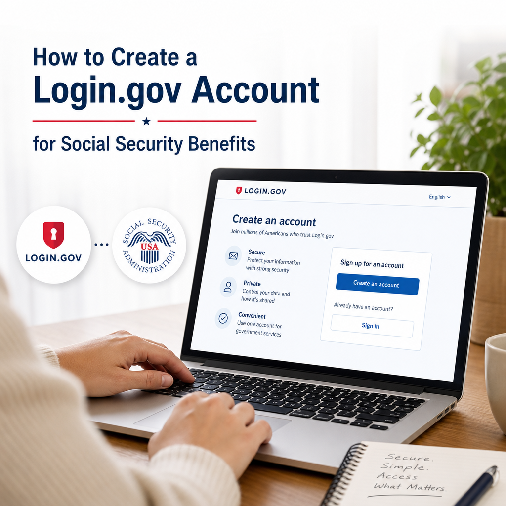 Step-by-step guide to creating a Login.gov account for Social Security benefits