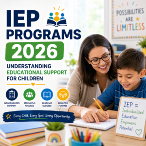IEP programs 2026 guide explaining educational support for children with individualized learning plans.