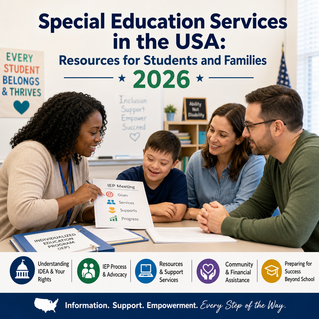 Special education services resources for students and families in the USA in 2026